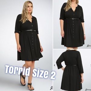 Button Front Shirt Dress